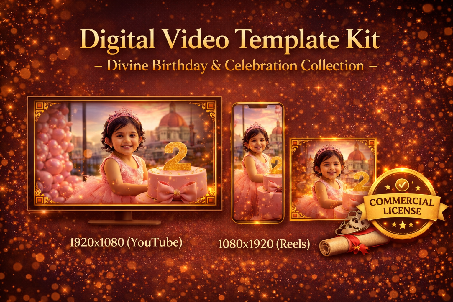 Premium Digital Video Template Kit (Commercial Use Included)